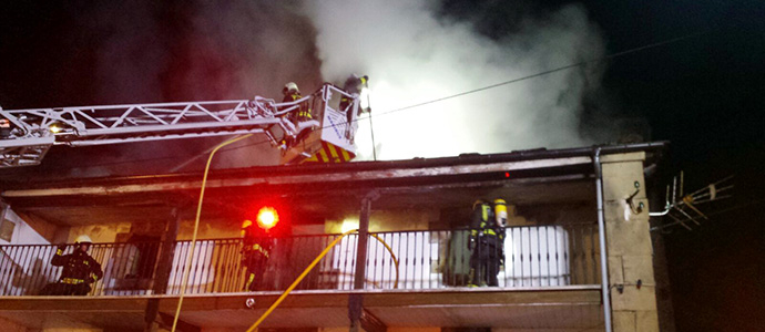 Extinguido un incendio en una vivienda de Vega de Pas