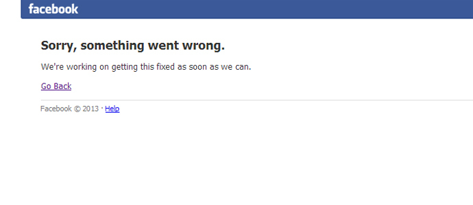 Facebook se cae