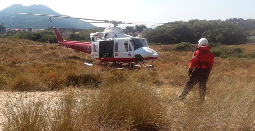 Fallece un baista en la Playa de Berria