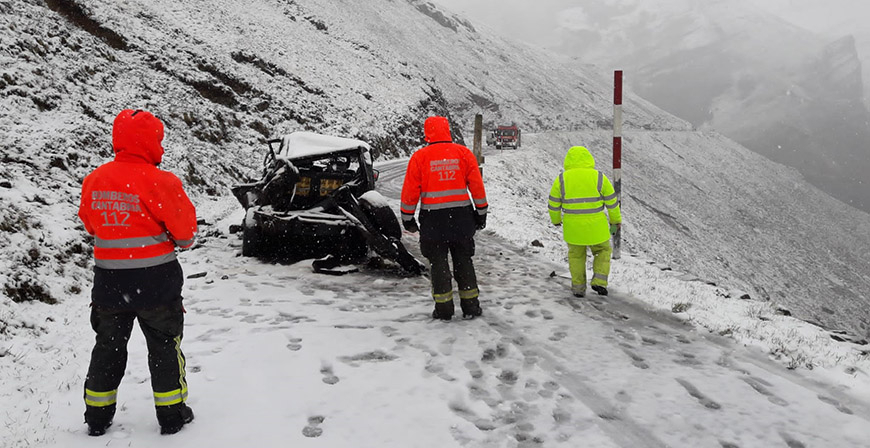 Fallece un hombre en Lunada tras salirse de la calzada el todoterreno que conduca