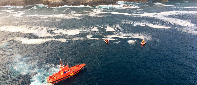 Fallece un pescador vizca�no que cay� por los acantilados de Castro Urdiales
