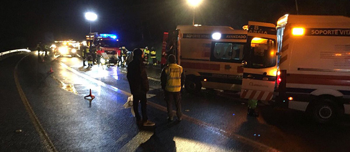 Fallecen dos personas en una colisin en Limpias