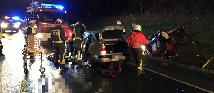 Fallecen dos personas en una colisin en Limpias