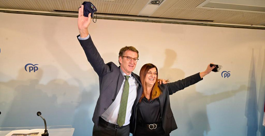 Feijo visita Santander y reivindica al PP como 