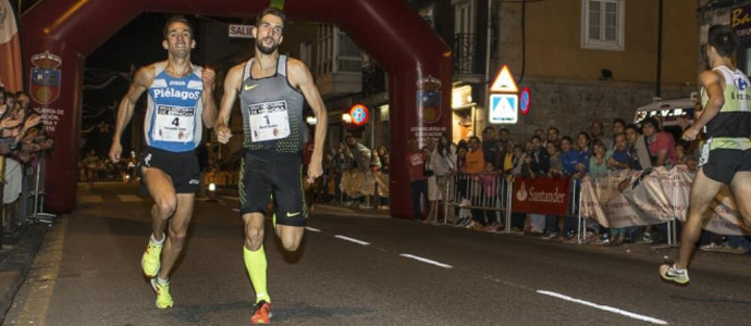 Fernando Sainz y Lidia Campo brillan en la Milla Nocturna de Reinosa