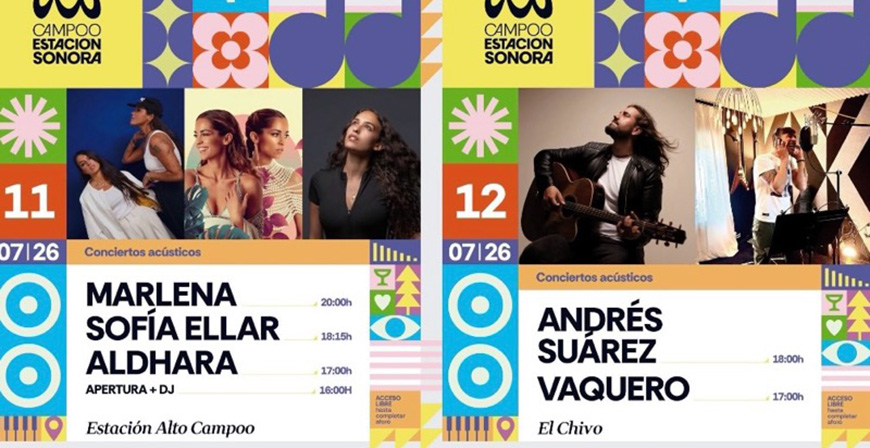 El festival Campoo Estaci�n Sonora arranca este fin de semana con los conciertos de Marlena y Andr�s Su�rez en Alto Campoo y El Chivo