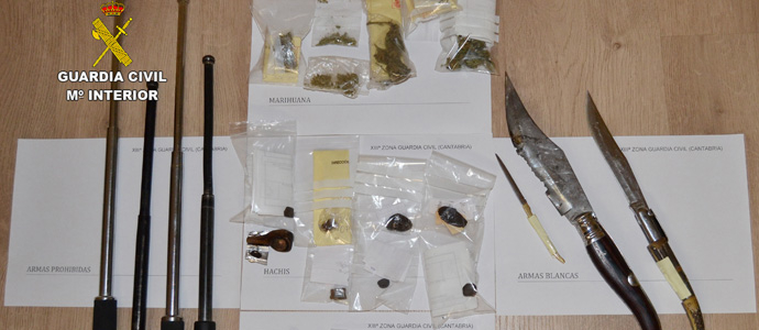 Formuladas 26 denuncias por drogas y posesin de armas en locales de ocio de Guarnizo, Astillero y Soto de la Marina