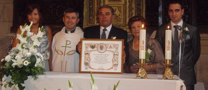 Francisco Carrasco y Francisca Prez celebraron sus Bodas de Oro