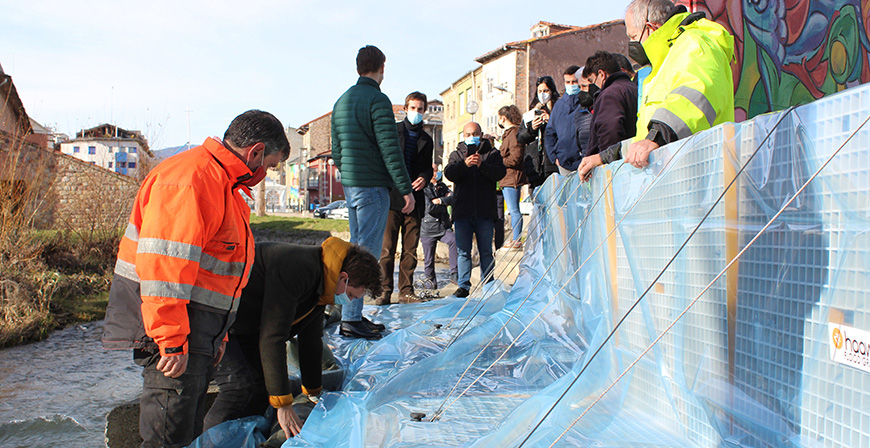 El Gobierno de Cantabria dona a Reinosa una barrera anti inundaciones