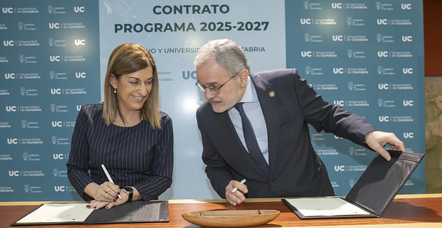 Gobierno de Cantabria y UC firman el primer contrato de programa plurianual con ms de 300 millones para 3 aos