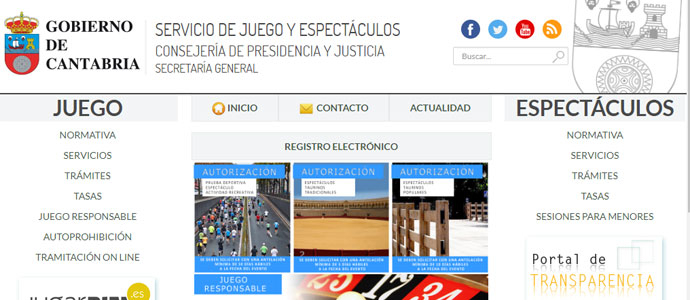 El Gobierno habilita una web para trmites e informacin sobre juego y espectculos