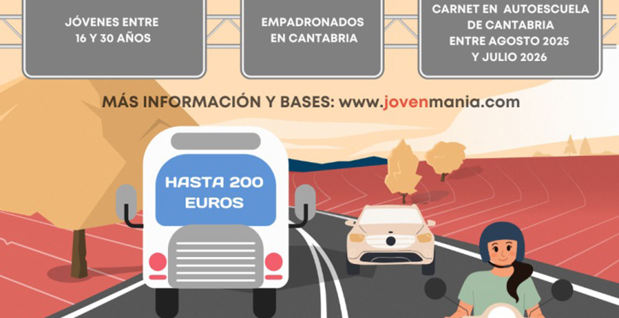 El Gobierno regional destina 240.000 euros en ayudas para facilitar a los j�venes de Cantabria la obtenci�n del permiso de conducir