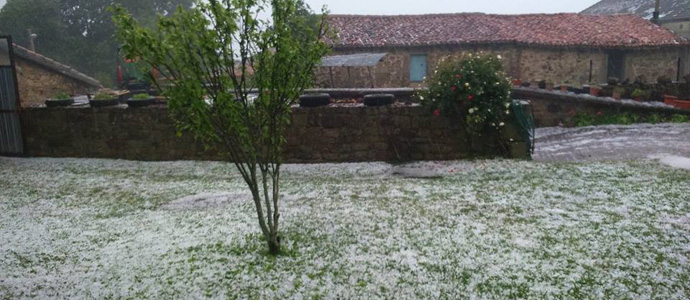 Granizada en La Riva
