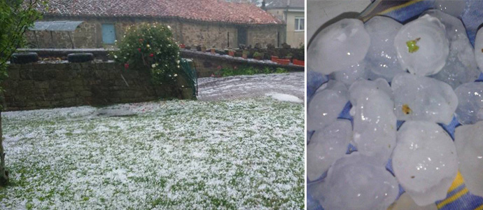 Granizada en La Riva