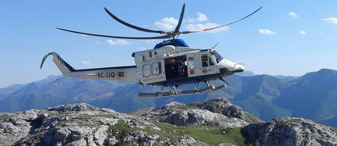 El GREIM y el 112 rescatan a un escalador en Picos de Europa