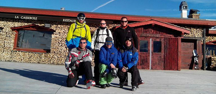 Un grupo de campurrianos, en los Alpes franceses