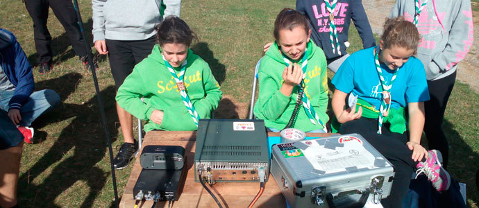 El Grupo Scout Peas Arriba particip en un encuentro para radioaficionados