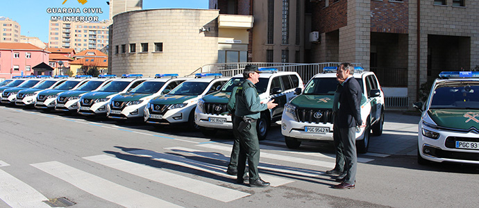 La Guardia Civil de Cantabria refuerza su parque mvil con 18 nuevos vehculos