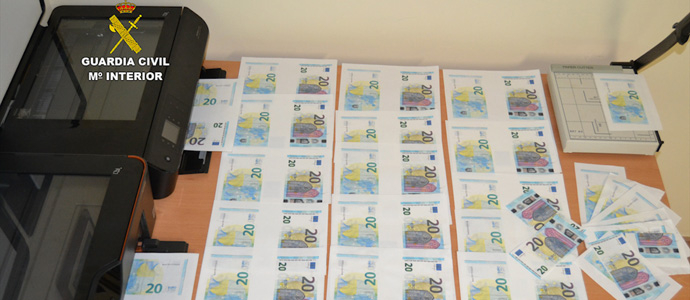 Desarticulan un grupo dedicado a la falsificacin y distribucin de billetes