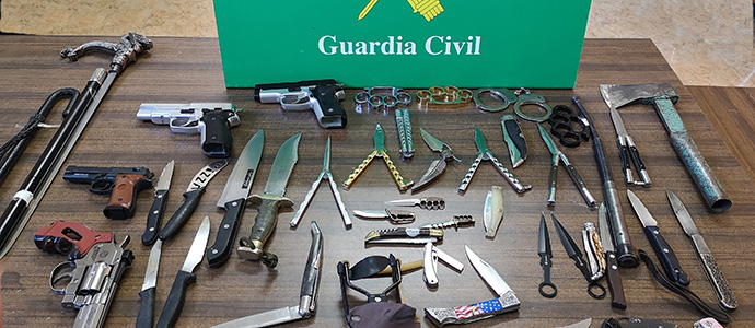 La Guardia Civil destruye 728 armas depositadas en las intervenciones de Palencia