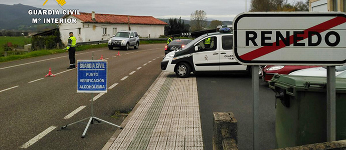 La Guardia Civil detecta a un conductor bajo los efectos del alcohol con una tasa casi seis veces superior a la permitida
