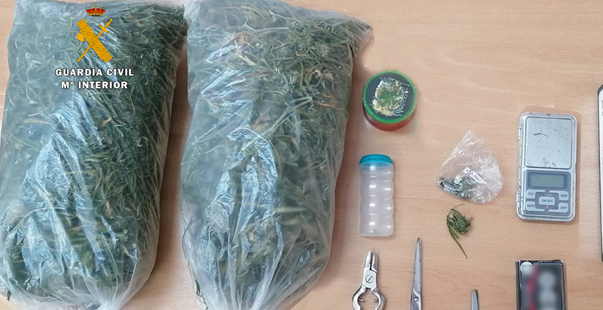 La Guardia Civil detiene en San Mams de Meruelo a un varn por trfico de marihuana