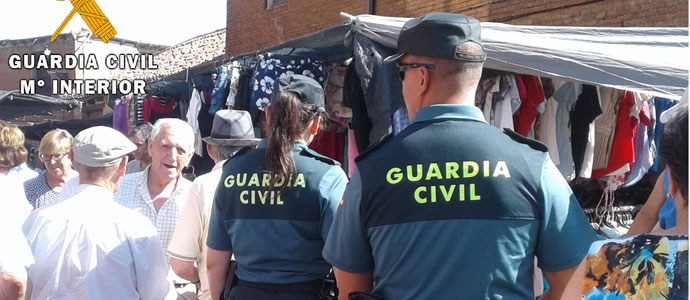 La Guardia Civil esclarece el robo de varias carteras en el mercado semanal de Guardo