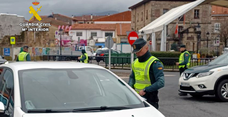 La Guardia Civil formul unas 80 denuncias en el dispositivo por los carnavales en Cabezn de la Sal