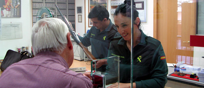 La Guardia Civil informa que los certificados de aptitud psicofsica para las licencias de armas tienen validez nacional