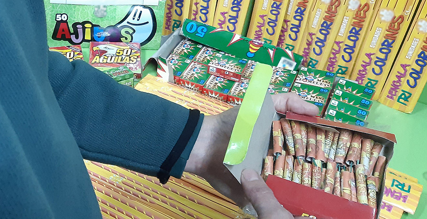 La Guardia Civil intervino en la campaa de Navidad ms de 18.000 artificios pirotcnicos, la mayora en Santander