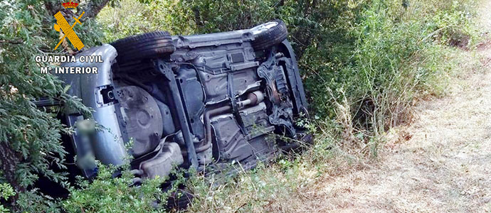La Guardia Civil investiga al joven que denunci el robo de su vehculo tras sufrir un accidente en Salcedo
