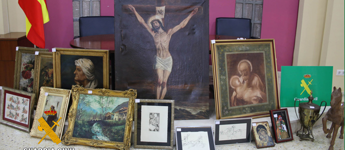 La Guardia Civil recupera en un trastero de Reinosa 34 obras de arte sustradas y valoradas en 100.000 euros