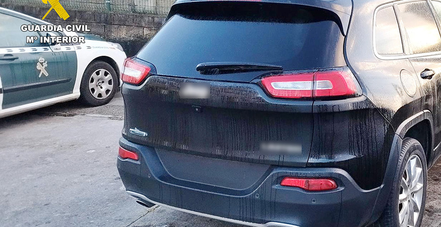 La Guardia Civil recupera un veh�culo sustra�do en 2016 y detiene a un hombre por presunta receptaci�n
