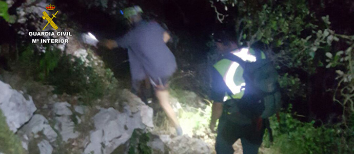 La Guardia Civil rescata a un hombre en la va ferrata de La Hermida 