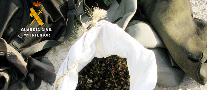 La Guardia Civil sorprende a seis furtivos e interviene ms de 30 kilos de percebes en Tagle y Orin