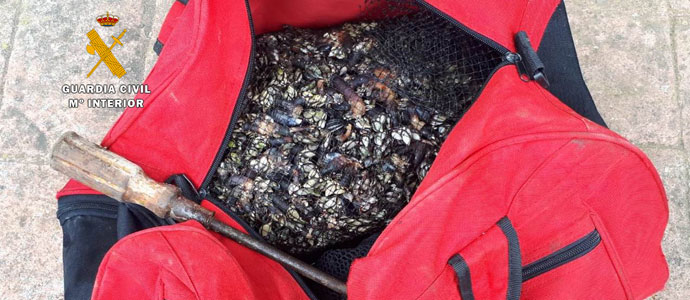 La Guardia Civil sorprende a seis furtivos e interviene ms de 30 kilos de percebes en Tagle y Orin