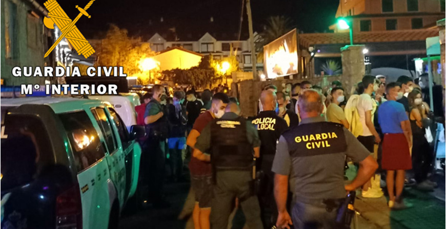 La Guardia Civil interpone ms de 120 denuncias vinculadas a los botellones de los ltimos das