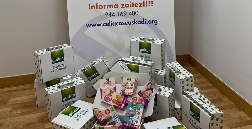 Gull�n ha colaborado en mayo con diversas asociaciones y muestra su compromiso con el colectivo cel�aco 