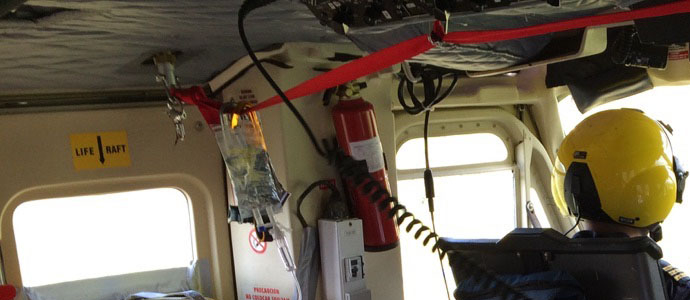 El helicptero del 112 evaca a un participante de Los 10.000 del Soplao herido grave