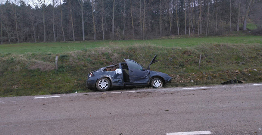 Una herida grave y varios leves en un accidente de trfico en Rocamundo