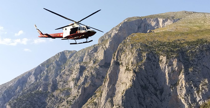 Herido grave un escalador alemn que se despe 30 metros en una va de escape de la ferrata de La Hermida 