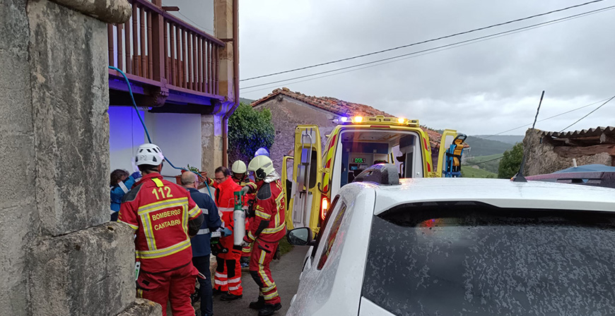 Herido grave un hombre en el incendio de una vivienda de Herrer�as