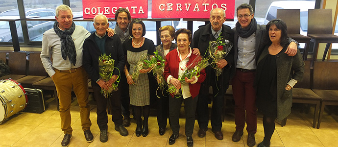 El homenaje a los mayores puso el broche de oro a los festejos de San Blas en Cervatos