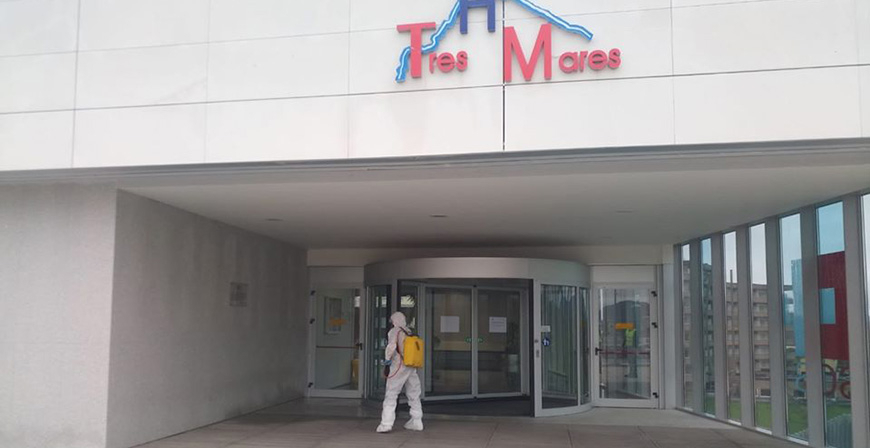 El Hospital Tres Mares mantiene el nmero de dos hospitalizados por coronavirus