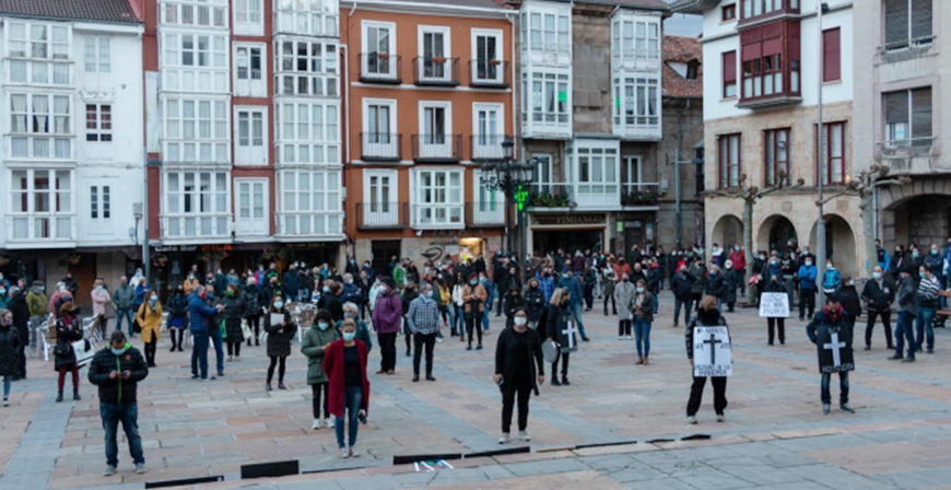 Los hosteleros volvern a concentrarse frente al ayuntamiento de Reinosa este jueves para pedir ayudas al sector