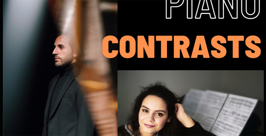 Hugo Selles y Kristina Socanski ofrecern en el Castillo de Argeso el concierto 'Piano Contrast'