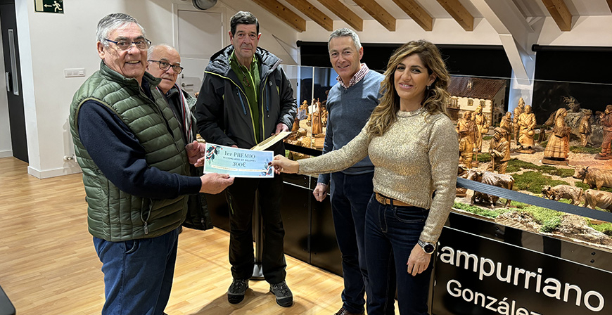 La iglesia de Nestares recibe el primer premio del Concurso de Belenes de Campoo de Enmedio