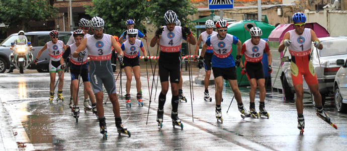 Imanol Rojo y Cynthia Martnez, campeones de Espaa de Rollersky