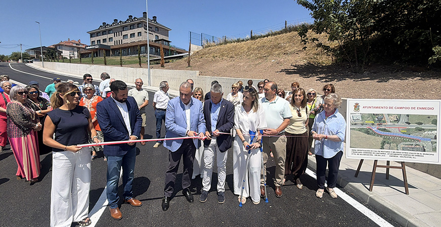 Inauguradas las obras del acceso norte a Nestares con una inversi�n de 379.000 euros