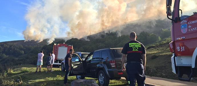 El incendio de Palombera, ya extinguido, se reactiv ayer